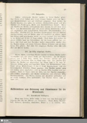 Aufbewahren von Grünzeug und Schwämmen für die Winterszeit