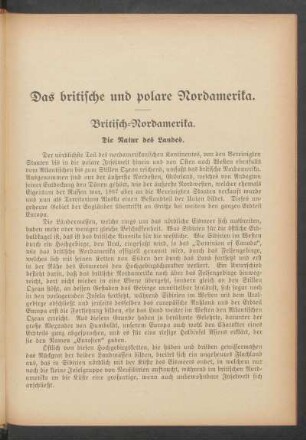 Britisch-Nordamerika.