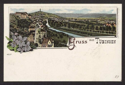 13, Gruss aus Tübingen.