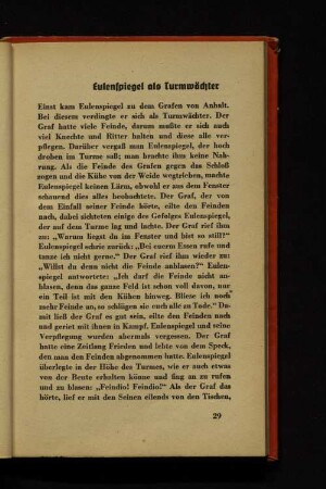 Eulenspiegel als Turmwächter