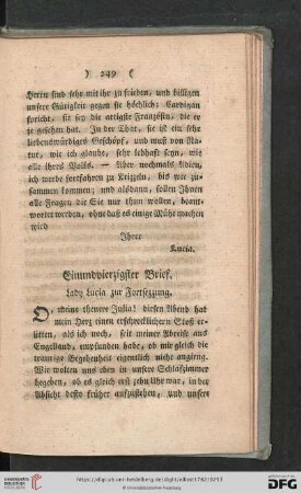 Einundvierzigster Brief - Achtundvierzigster Brief