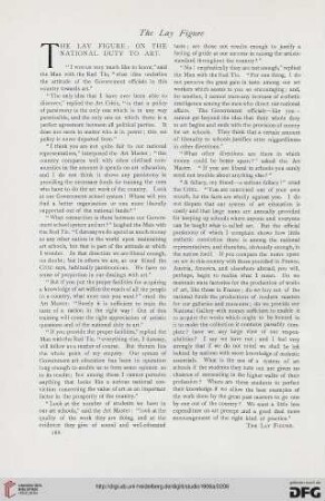 The lay figure: on the national duty to art