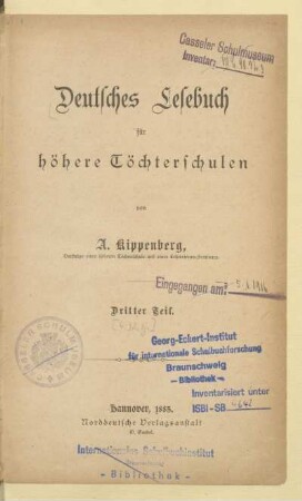 Teil 3, [Schülerband]: [Teil 3, [Schülerband]]