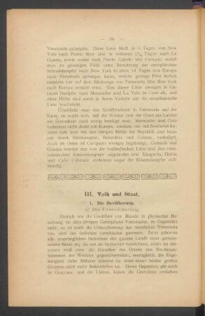 III. Volk und Staat.