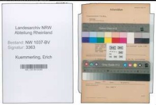 Entnazifizierung Erich Kuemmerling , geb. 12.06.1888 (Steueramtmann)