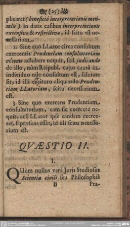Quaestio II