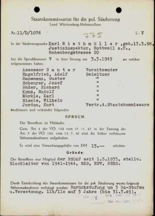 Riethmüller, Karl