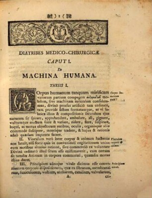 Diatribe med. chir. inaug. de machina humana eiusque conservatione