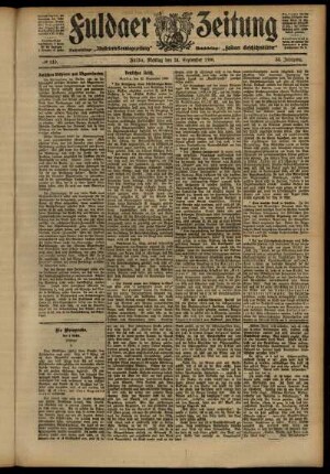 Ausgabe vom Montag, den 24. September 1906.