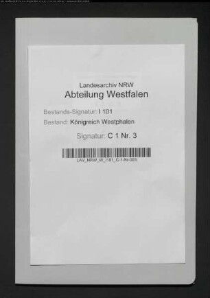 Aufhebung der Kriegs- und Domänenkammer in Minden
