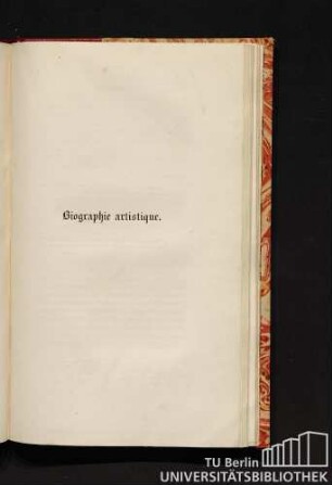 Biographie artistique.