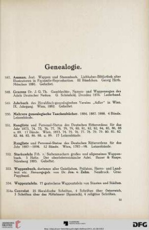 Genealogie und Geschichte (Nr. 547-604)