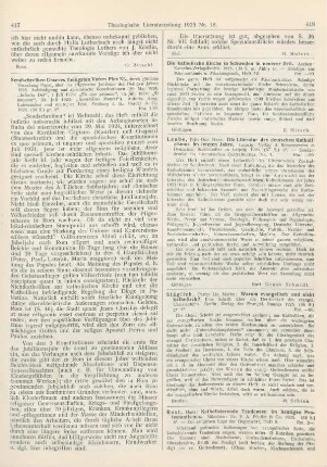 418 [Rezension] Stäglich, Martin, Warum evangelisch und nicht katholisch? Eine Schrift über die Herrlichkeit des evangelischen Christentums