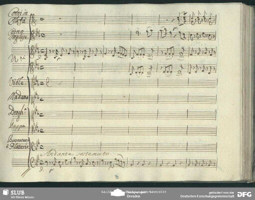 Quintetto: "Non sò dir se la paura"