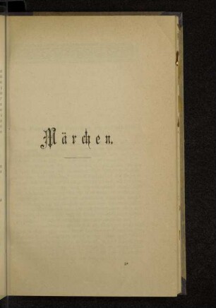 Märchen.