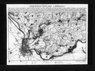 Übersichtsplan Lörrach 1947