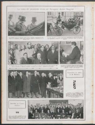 La visita del presidente electo del Paraguay, doctor Guggiari