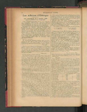 Les Affaires d'Éthiopie.
