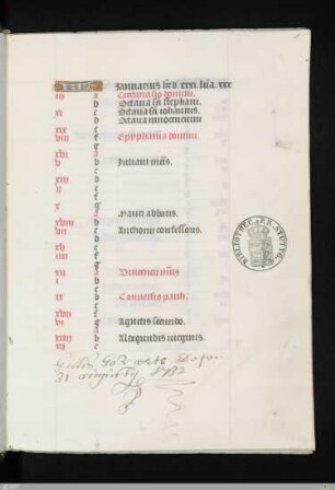 Calendarium