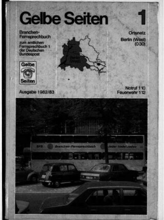 1982/1983: Gelbe Seiten