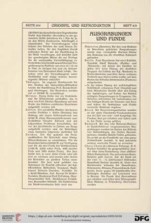 Ausgrabungen und Funde