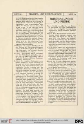 Ausgrabungen und Funde