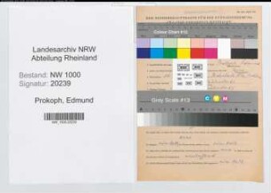 Entnazifizierung Edmund Prokoph, geb. 26.11.1908 (Angest.)