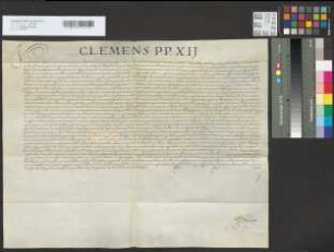 Papst Clemens XII. bewilligt dem Erzbischof Clemens August von Köln auf 5 Jahre das Indult, 10 Kanoniker zu den Regierungsgeschäften der Erzdiözese heranzuziehen.