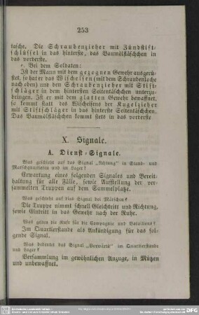 X. Signale