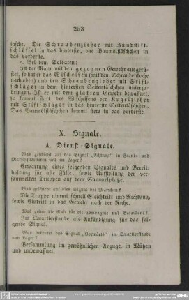 X. Signale