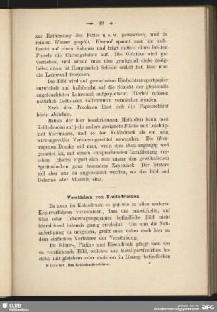 Verstärken von Kohledrucken