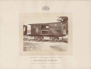 "Eisenbahn-Sanitäts-Train Wagen für den Arzt" bei der Weltausstellung in Wien
