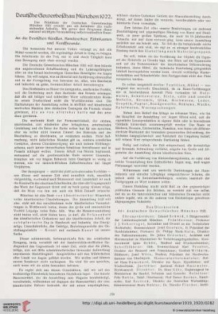 Deutsche Gewerbeschau München 1922