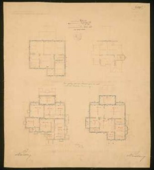 Landhaus Podbielskiallee 23, Berlin-Dahlem: Grundrisse 1:100