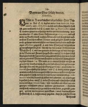 34-39, Bayrn an Chur Pfaltz den 26. Octobris 1619