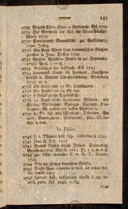 135-143, In Folio. - In Octavo.