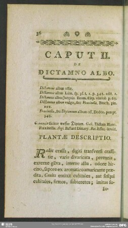 Caput II. De Dictamno Albo