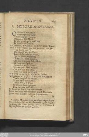 A Mylord Montaigu.