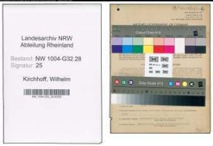 Entnazifizierung Wilhelm Kirchhoff , geb. 13.01.1902 (Zollsekretaer)