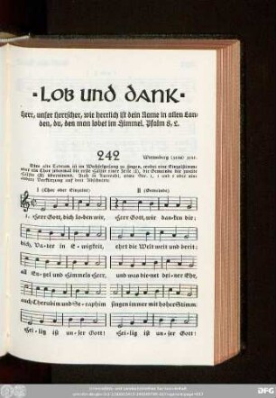 Lob und Dank