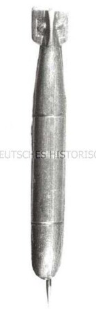 WHW-Abzeichen, Geschosse und Munition: Torpedo, 3. Reichsstraßensammlung vom November 1940, durchgeführt von SA, SS, NSKK und NSFK