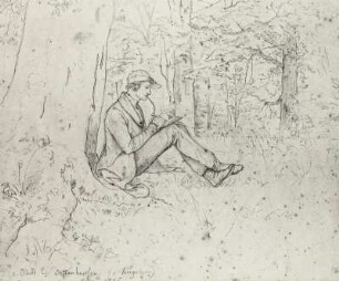 Wilhelm von Kügelgen im Wald bei Dettenhausen