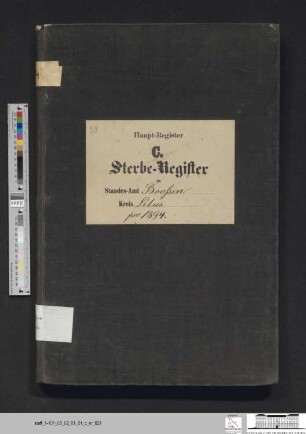 Sterberegister Booßen 1894