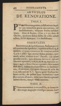 Articulus De Renovatione.