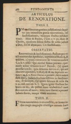 Articulus De Renovatione.