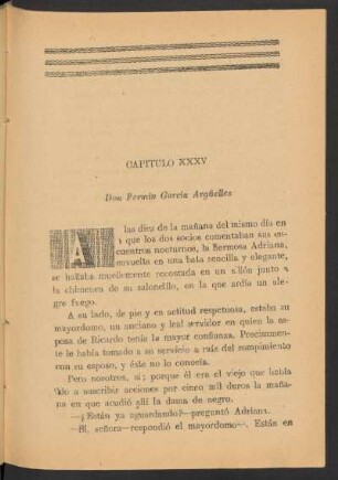 Capítulo XXXV - Don Fermín García Argüelles