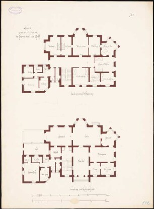 Landhaus vom Rath 3. Projekt: Grundriss EG und 1.OG