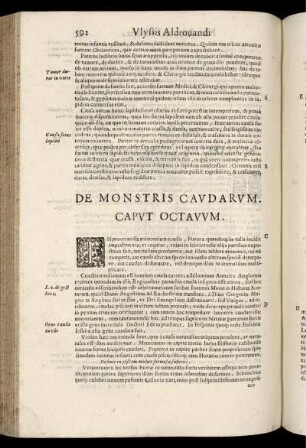De Monstris Cavdarum. Caput Octavum.