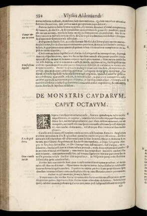 De Monstris Cavdarum. Caput Octavum.