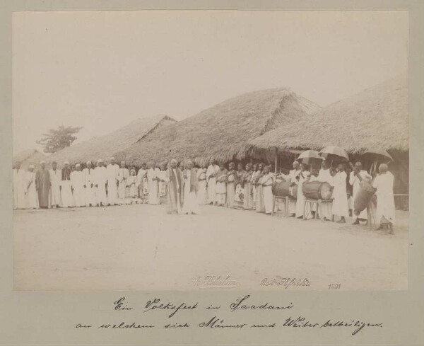 "A folk festival in Saadani in which men and women take part" (OT)